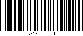 Código de barras (EAN, GTIN, SKU, ISBN): 'YQYEZHTF9'