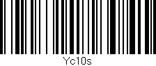 Código de barras (EAN, GTIN, SKU, ISBN): 'Yc10s'