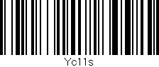 Código de barras (EAN, GTIN, SKU, ISBN): 'Yc11s'