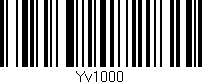 Código de barras (EAN, GTIN, SKU, ISBN): 'Yv1000'