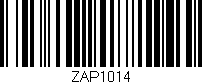 Código de barras (EAN, GTIN, SKU, ISBN): 'ZAP1014'