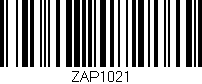 Código de barras (EAN, GTIN, SKU, ISBN): 'ZAP1021'