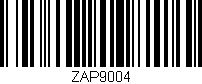 Código de barras (EAN, GTIN, SKU, ISBN): 'ZAP9004'