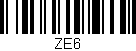 Código de barras (EAN, GTIN, SKU, ISBN): 'ZE6'