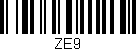 Código de barras (EAN, GTIN, SKU, ISBN): 'ZE9'