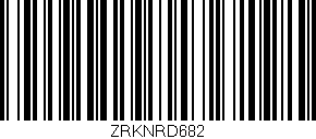 Código de barras (EAN, GTIN, SKU, ISBN): 'ZRKNRD682'