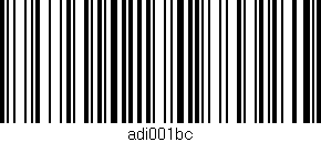 Código de barras (EAN, GTIN, SKU, ISBN): 'adi001bc'