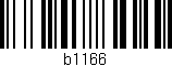 Código de barras (EAN, GTIN, SKU, ISBN): 'b1166'