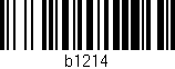 Código de barras (EAN, GTIN, SKU, ISBN): 'b1214'