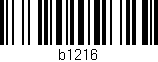 Código de barras (EAN, GTIN, SKU, ISBN): 'b1216'