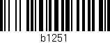 Código de barras (EAN, GTIN, SKU, ISBN): 'b1251'