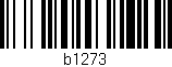 Código de barras (EAN, GTIN, SKU, ISBN): 'b1273'