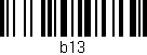 Código de barras (EAN, GTIN, SKU, ISBN): 'b13'