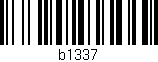 Código de barras (EAN, GTIN, SKU, ISBN): 'b1337'