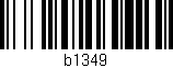 Código de barras (EAN, GTIN, SKU, ISBN): 'b1349'