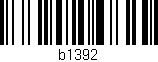 Código de barras (EAN, GTIN, SKU, ISBN): 'b1392'