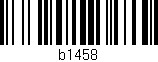Código de barras (EAN, GTIN, SKU, ISBN): 'b1458'