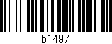 Código de barras (EAN, GTIN, SKU, ISBN): 'b1497'