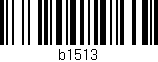 Código de barras (EAN, GTIN, SKU, ISBN): 'b1513'