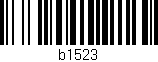 Código de barras (EAN, GTIN, SKU, ISBN): 'b1523'