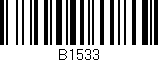 Código de barras (EAN, GTIN, SKU, ISBN): 'b1533'