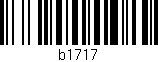 Código de barras (EAN, GTIN, SKU, ISBN): 'b1717'