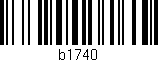 Código de barras (EAN, GTIN, SKU, ISBN): 'b1740'