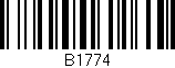 Código de barras (EAN, GTIN, SKU, ISBN): 'b1774'