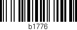 Código de barras (EAN, GTIN, SKU, ISBN): 'b1776'