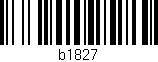 Código de barras (EAN, GTIN, SKU, ISBN): 'b1827'