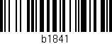 Código de barras (EAN, GTIN, SKU, ISBN): 'b1841'