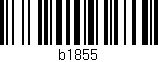 Código de barras (EAN, GTIN, SKU, ISBN): 'b1855'
