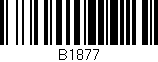Código de barras (EAN, GTIN, SKU, ISBN): 'b1877'