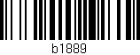 Código de barras (EAN, GTIN, SKU, ISBN): 'b1889'