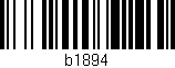 Código de barras (EAN, GTIN, SKU, ISBN): 'b1894'