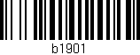 Código de barras (EAN, GTIN, SKU, ISBN): 'b1901'