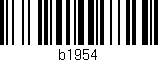 Código de barras (EAN, GTIN, SKU, ISBN): 'b1954'
