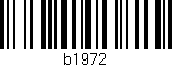 Código de barras (EAN, GTIN, SKU, ISBN): 'b1972'