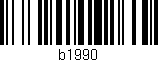 Código de barras (EAN, GTIN, SKU, ISBN): 'b1990'
