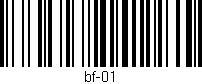Código de barras (EAN, GTIN, SKU, ISBN): 'bf-01'