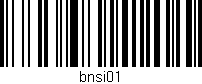 Código de barras (EAN, GTIN, SKU, ISBN): 'bnsi01'