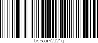 Código de barras (EAN, GTIN, SKU, ISBN): 'boccam2021g'