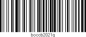 Código de barras (EAN, GTIN, SKU, ISBN): 'boccb2021g'