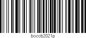 Código de barras (EAN, GTIN, SKU, ISBN): 'boccb2021p'