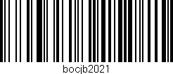 Código de barras (EAN, GTIN, SKU, ISBN): 'bocjb2021'