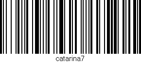Código de barras (EAN, GTIN, SKU, ISBN): 'catarina7'