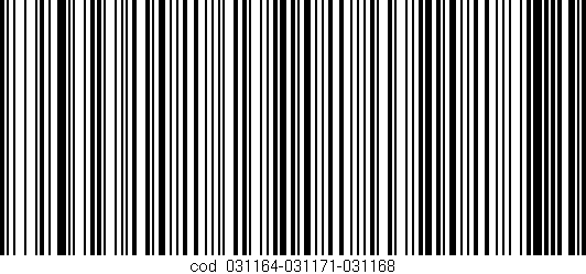 Código de barras (EAN, GTIN, SKU, ISBN): 'cód:031164-031171-031168'