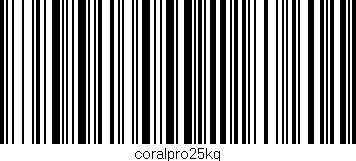 Código de barras (EAN, GTIN, SKU, ISBN): 'coralpro25kg'