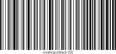 Código de barras (EAN, GTIN, SKU, ISBN): 'creatinaonblack150'