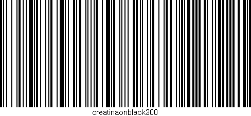Código de barras (EAN, GTIN, SKU, ISBN): 'creatinaonblack300'